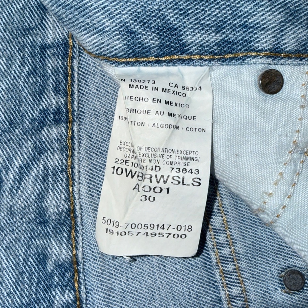 Wrangler High-Rise Cutoff Shorts Raw Hem Light Stone Relaxed Fit Boho Size 32 - Picture 12 of 16